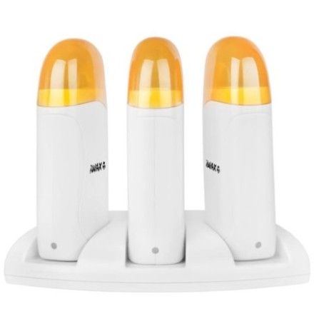 Fundidor de Cera Roll-On Trio | Calentador Profesional con 3 Cartuchos