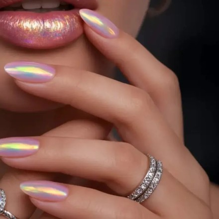 polvo cromado con top efecto gel victoria vynn 2