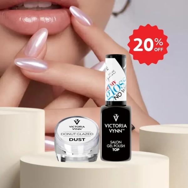 polvo cromado con top efecto gel victoria vynn